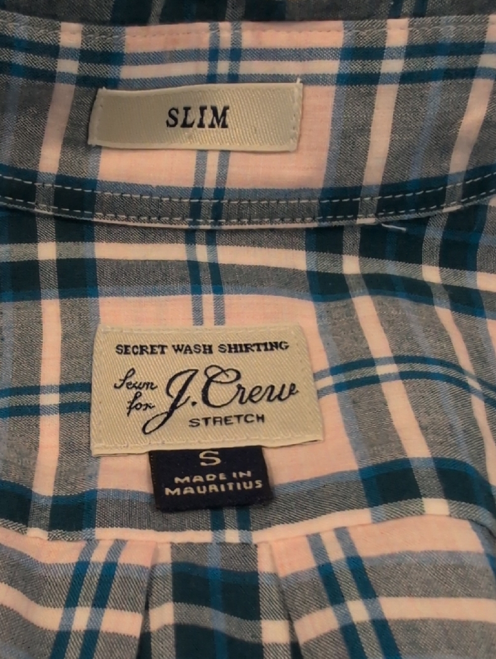 J. Crew Men's Small Slim Fit Stretch Long Sleeve Button Down Shirt Style #H4737 - Picture 5 of 14